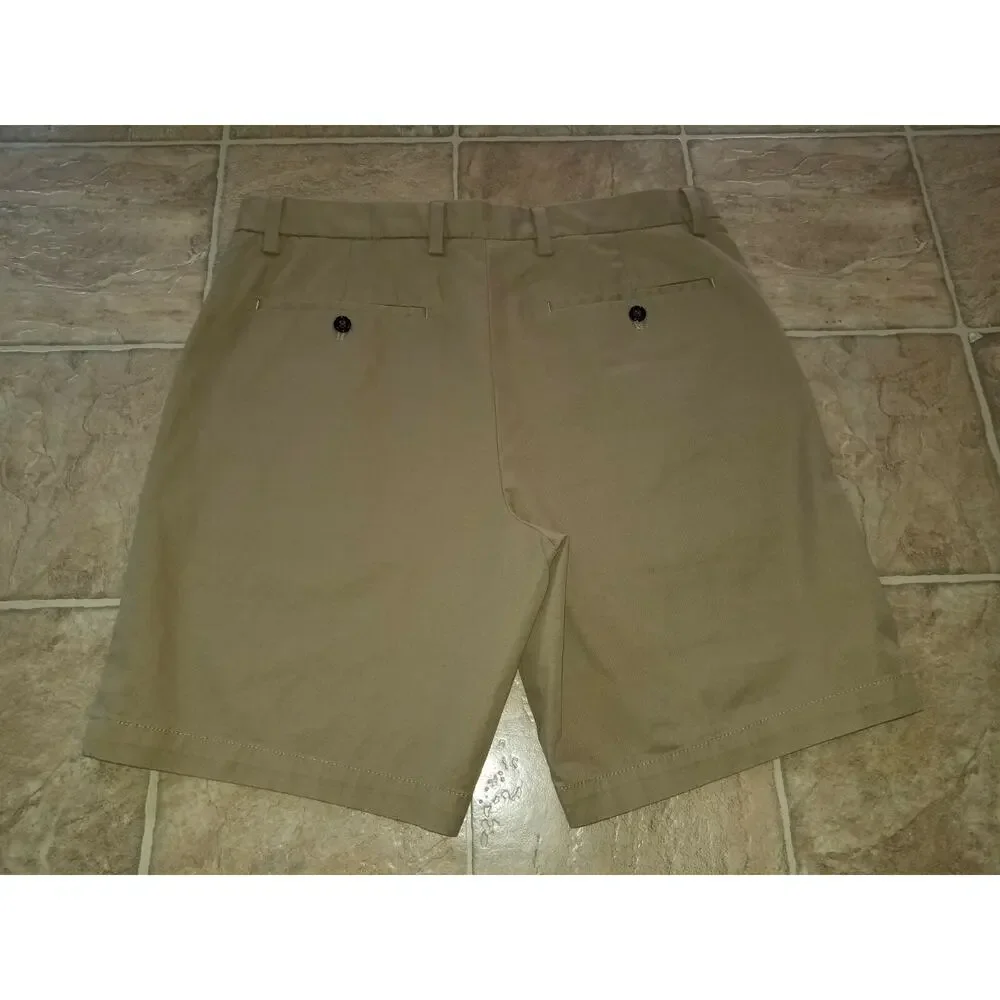 New Banana Republic men sz 35 Aiden Shorts brown cotton spandex 4666
